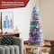 7.5ft. Unlit Silver Pencil Tinsel Artificial Christmas Tree